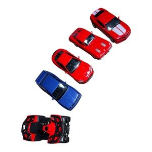 Lot of 5 Diecast Toy Cars BMW M3, Camaro RS,‎ Ferrari GranTurismo, Corvette, ATV